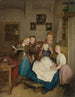 Grandmother with three grandchildren - Ferdinand Georg Waldmüller — artwork view