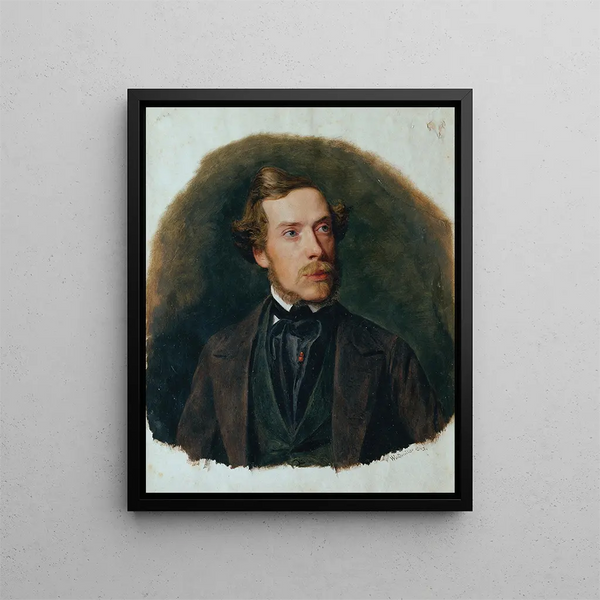 Gustav Barth painting, choir director of the Vienna Men's Choir - Ferdinand Georg Waldmüller — framed artwork on a wall