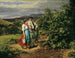 Return from work The Lovers at the crossroads - Ferdinand Georg Waldmüller — artwork view