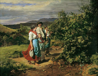 Return from work The Lovers at the crossroads - Ferdinand Georg Waldmüller — artwork view
