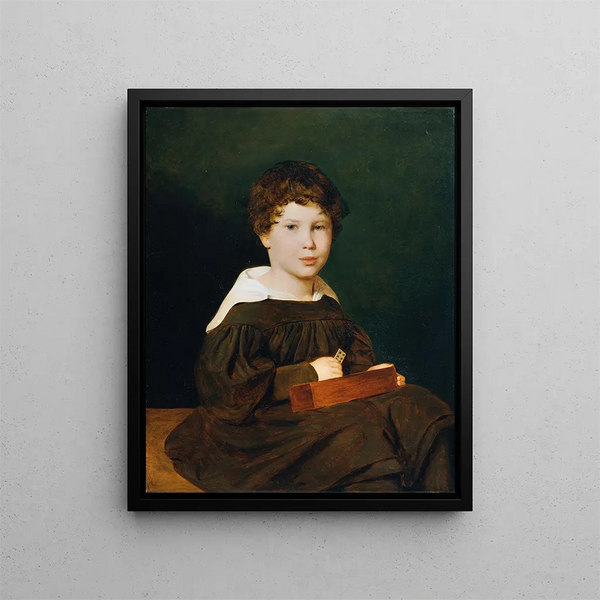 Heinrich Werner (1830 - 1861) painting, son of Johann and Magdalena Werner - Ferdinand Georg Waldmüller — framed artwork on a wall