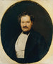 Man in a black coat with a white vest - Ferdinand Georg Waldmüller — artwork view