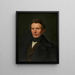 Monsieur von Bartsch - Ferdinand Georg Waldmüller — framed artwork on a wall
