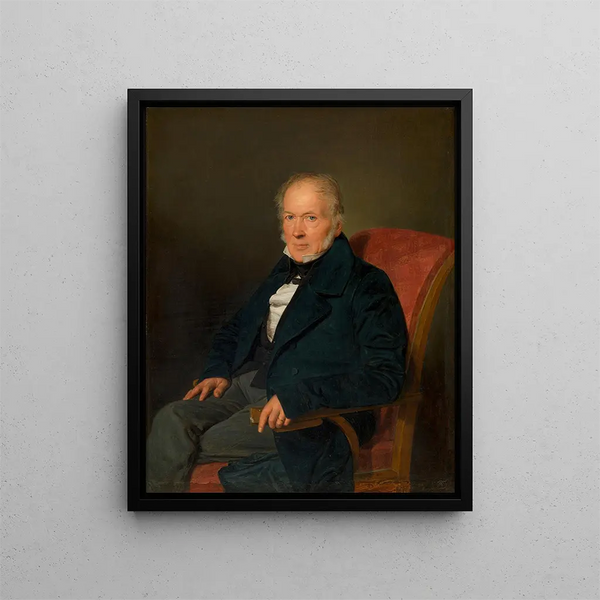 Johann Jakob Schwartz von Mohrenstern, factory director and private citizen - Ferdinand Georg Waldmüller — framed artwork on a wall