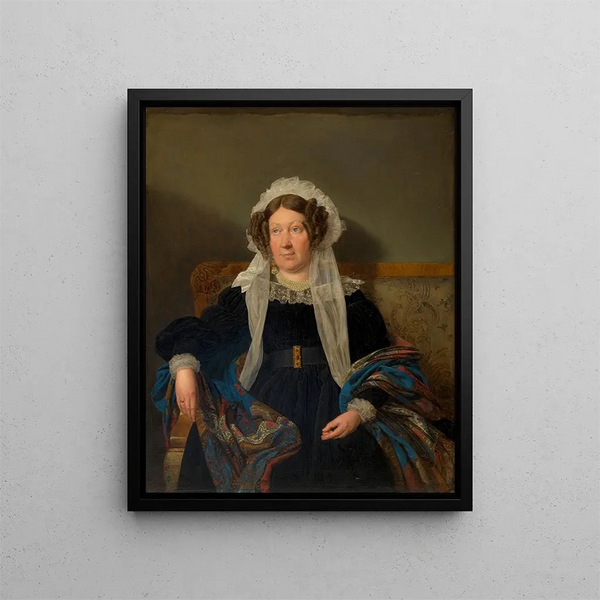 Joséphine Schwartz von Mohrenstern née Vicomtesse Goupy de Quabeck - Ferdinand Georg Waldmüller — framed artwork on a wall