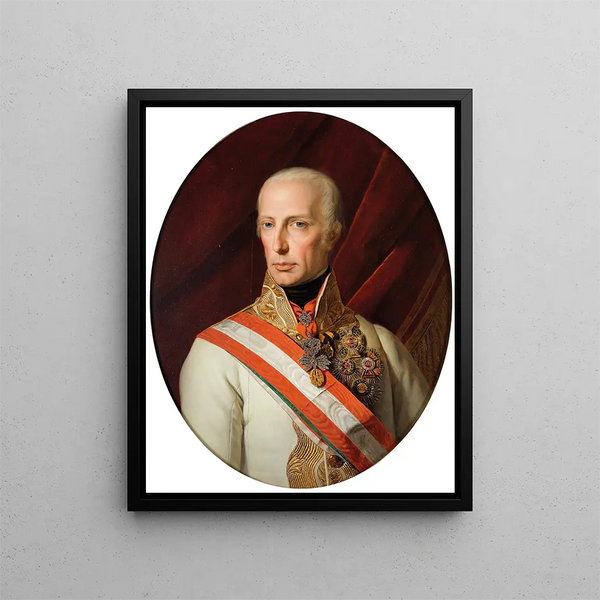 Kaiser François Ier - Ferdinand Georg Waldmüller — framed artwork on a wall