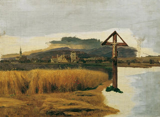Landscape Painting of Brunn am Gebirge - Ferdinand Georg Waldmüller — artwork view