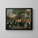 Peasant wedding in Lower Austria - Ferdinand Georg Waldmüller — framed artwork on a wall