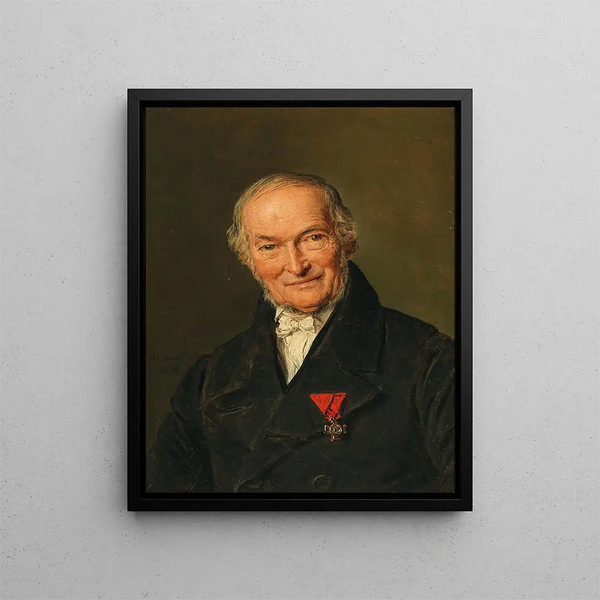 Portrait Painting Franz Benoit - Ferdinand Georg Waldmüller — framed artwork on a wall