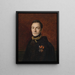 Portrait of Count Apponyi - Ferdinand Georg Waldmüller — framed artwork on a wall