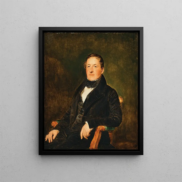 Portrait of Friedrich Eltz 1782-1855 - Ferdinand Georg Waldmüller — framed artwork on a wall