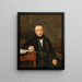 Portrait Painting of Josef von Stadler - Ferdinand Georg Waldmüller — framed artwork on a wall
