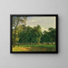 Landscape of the Prater - Ferdinand Georg Waldmüller — framed artwork on a wall