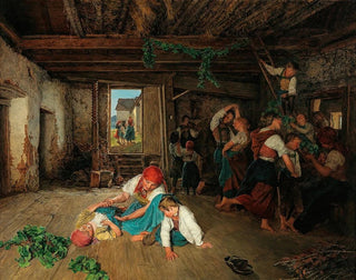 Preparation of the Grape Harvest Festival - Ferdinand Georg Waldmüller — artwork view