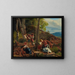 Stick Collector in the Viennese Forest - Ferdinand Georg Waldmüller — framed artwork on a wall
