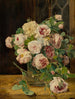 Bouquet de roses à la fenêtre - Ferdinand Georg Waldmüller — artwork view