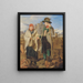 Scene after the fire of Mariazell - Ferdinand Georg Waldmüller — framed artwork on a wall