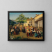 The bride's departure from her parents' house - Ferdinand Georg Waldmüller — framed artwork on a wall