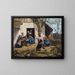 Les retrouvés - Ferdinand Georg Waldmüller — framed artwork on a wall