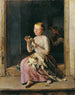 L'Enrouleur de couronnes - Ferdinand Georg Waldmüller — artwork view