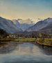 View of Lake Altaussee and Dachstein - Ferdinand Georg Waldmüller — artwork view