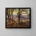 View of Ischl - Ferdinand Georg Waldmüller — framed artwork on a wall