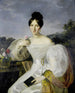 Dame in White Dress - Ferdinand Georg Waldmüller Workshop — artwork view