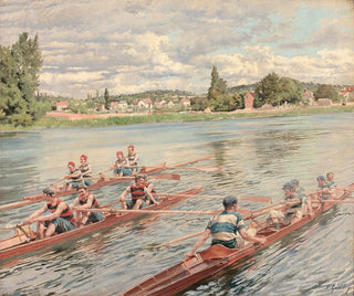 La course d'avirons - Ferdinand Gueldry — artwork view