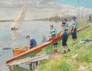 Mise à l'eau du bateau - Ferdinand Gueldry — artwork view