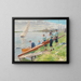 Mise à l'eau du bateau - Ferdinand Gueldry — framed artwork on a wall