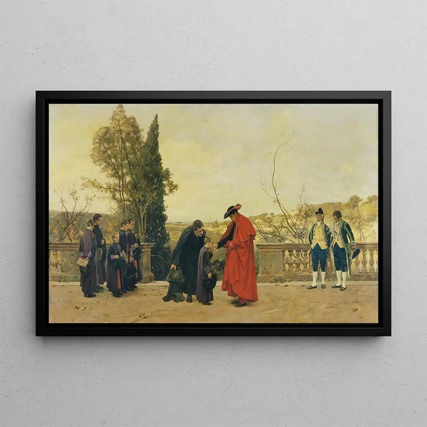 The Cardinal - Ferdinand Heilbuth — framed artwork on a wall