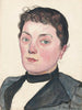 Portrait of an Unknown Young Bernese Woman - Ferdinand Hodler — artwork view