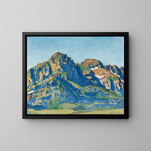 Les Dents Blanches - Ferdinand Hodler — framed artwork on a wall