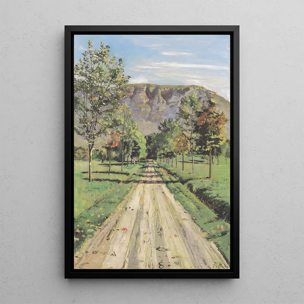 The road to Evordes - Ferdinand Hodler — framed artwork on a wall