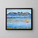 Landscape painting of Montana with the Becs de Bosson and the Rchy Valley - Ferdinand Hodler — framed artwork on a wall