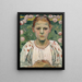 Portrait of Käthe von Bach in the garden - Ferdinand Hodler — framed artwork on a wall