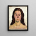 Portrait Painting of Lina Crot - Ferdinand Hodler — framed artwork on a wall