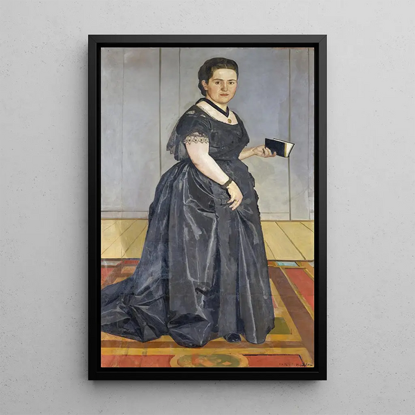 Portrait of Maria Rosa Krebs-Schüpbach - Ferdinand Hodler — framed artwork on a wall