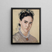 Portrait of Marie Elise Bernhard Hodler - Ferdinand Hodler — framed artwork on a wall