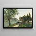 Sheep on the Willow Path - Ferdinand Hodler — framed artwork on a wall