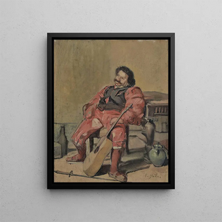 Ferdinand Hodler - Sitting Man With Guitar.webp