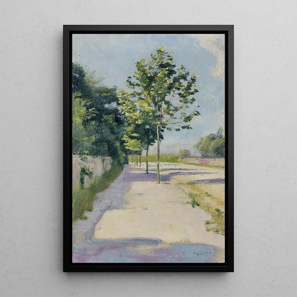 Rue de Saint-Georges - Ferdinand Hodler — framed artwork on a wall