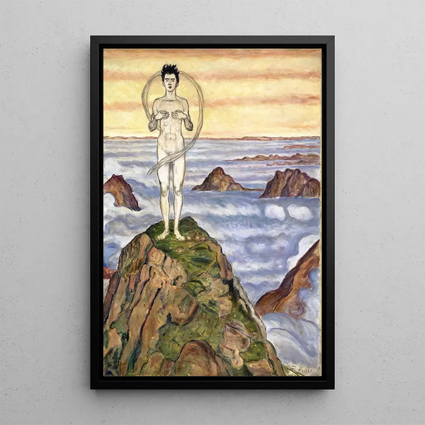 Vue vers l'infini - Ferdinand Hodler — framed artwork on a wall