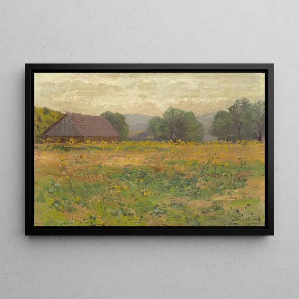 In the meadow - Ferdinand Katona — framed artwork on a wall