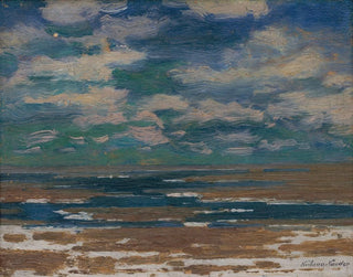 Landscape with Spring Clouds - Ferdinand Katona — artwork view
