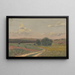 Landscape painting with a dirt path - Ferdinand Katona — framed artwork on a wall