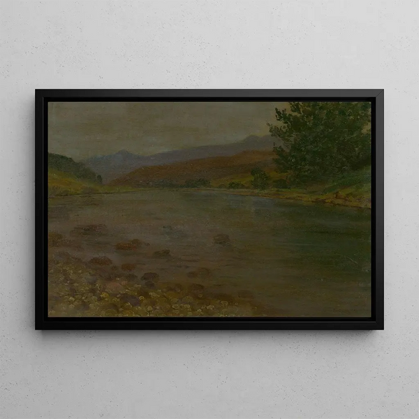 By the riverbank - Ferdinand Katona — framed artwork on a wall