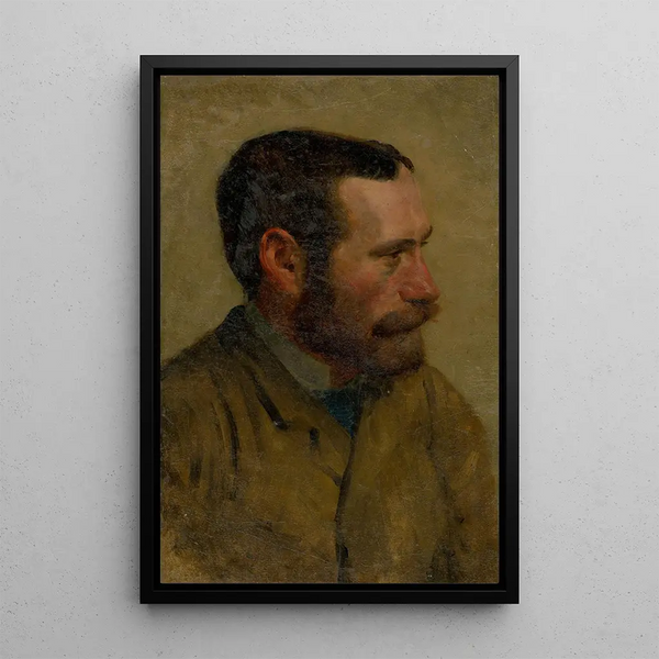 Self-portrait painting - Ferdinand Katona — framed artwork on a wall