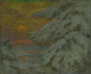 Winter Sunset - Ferdinand Katona — artwork view