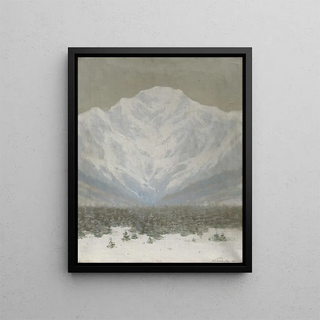 Les Hautes Tatras en hiver - Ferdinand Katona — framed artwork on a wall